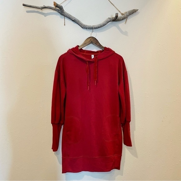 Athleta Mala Hoodie Dress in Canyon Red - Picture 4 of 13